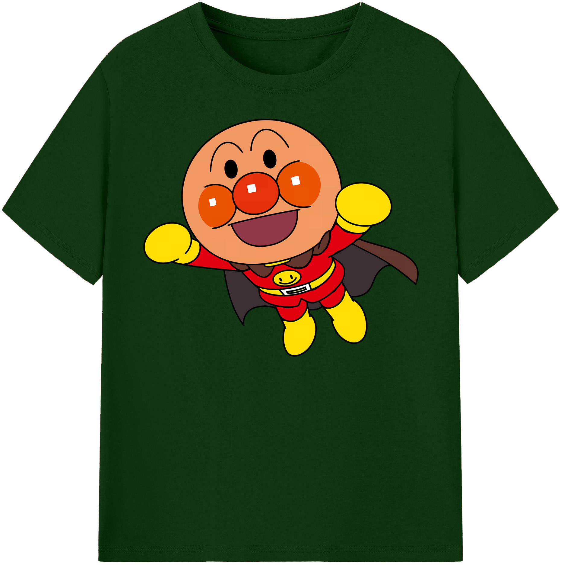 （画像用） アンパンマン Anpanman 綿100％半袖Tシャツ（フロントプリント）